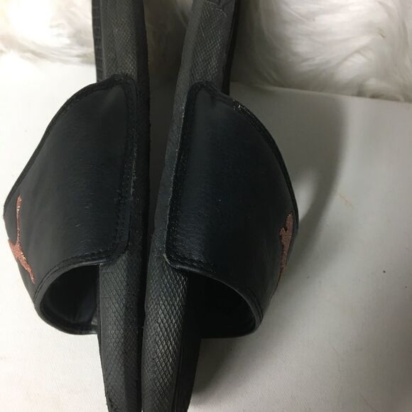 Puma cool cat Rose gold glitter slides sandals SZ8 - Picture 5 of 8